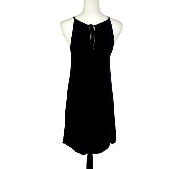 Cloth & Stone Shift Dress Black Tie Back Halter, XS - Picture 3 of 7